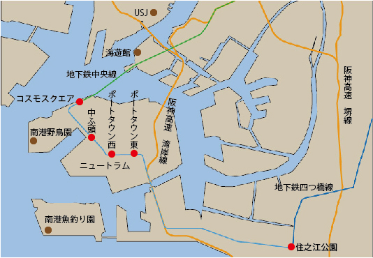大阪湾岸地図